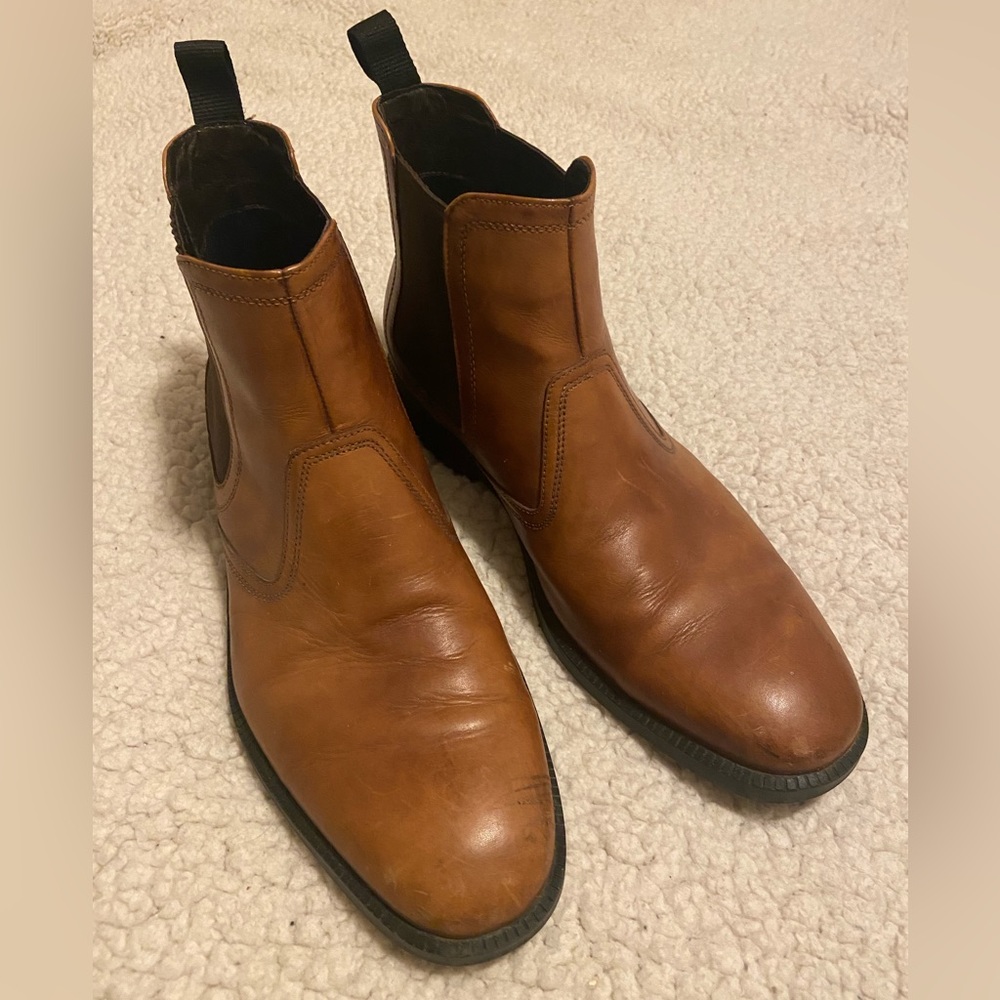 Chelsea leather slip on boot, Rockport brand, mens, size 44.5 US 11, stylish